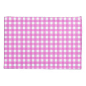 Roze gingham kussensloop (Achterkant)