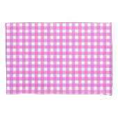 Roze gingham kussensloop (Voorkant)