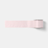 Roze Gingham Landelijk Ouderwets  Satijnen Lint (Voorkant)