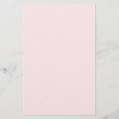 Roze Gingham Letter A Girl's Monogram Briefpapier (Achterkant)