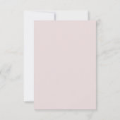 Roze Gingham Patroon  Bedankkaart (Achterkant)
