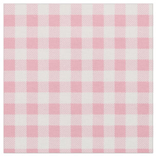 Roze Gingham Patroon Meisjesachtig Geruit Geruit Stof