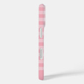 Roze Gingham Patroon Meisjesachtig Geruit Plaid Na Case-Mate iPhone Case (Achterkant / Rechts)