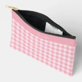 Roze Gingham Patroon Meisjesachtig Geruit Plaid Na Etui (Open)