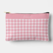 Roze Gingham Patroon Meisjesachtig Geruit Plaid Na Etui (Voorkant)
