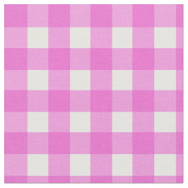 Roze gingham patroon stof