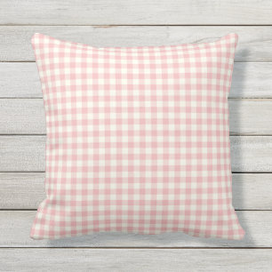 Roze Gingham Pattern Kussens