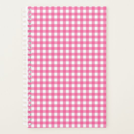 Roze Gingham Planner (Voorkant)