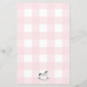 Roze Gingham Rocking Horse Baby Predicted Game (Achterkant)