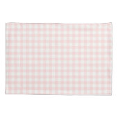 Roze Gingham Roze en witte cheque Kussensloop (Achterkant)