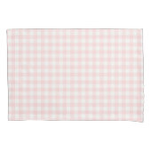 Roze Gingham Roze en witte cheque Kussensloop (Voorkant)