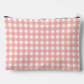 Roze Gingham Ruitpatroon Etui (Achterkant)