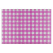 Roze gingham snijplank (Voorkant)