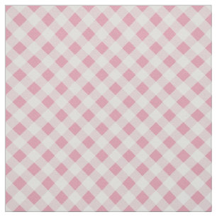 Roze Gingham Stof