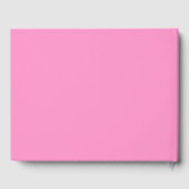 Roze Gingham Strik Afstudeerfeestje Gastenboek (Achterkant)