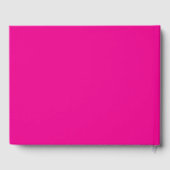 Roze Gingham Strik Hoed Graduation Feestje Gastenboek (Achterkant)