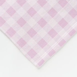 Roze Gingham Suikerspin Fleece Deken