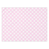 Roze Gingham Tafelkleed (Voorkant (Horizontaal))