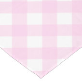 Roze Gingham Tafelkleed (Gekanteld)