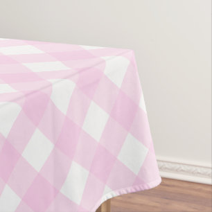Roze Gingham Tafelkleed