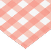 Roze Gingham Tafelkleed (Gekanteld)