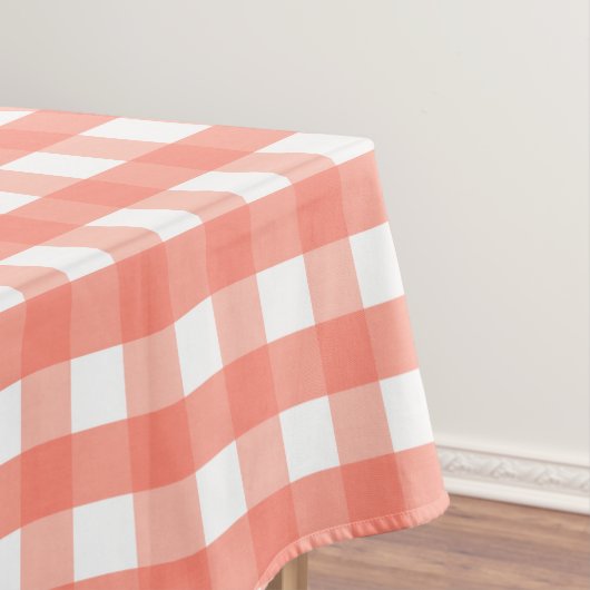 Roze Gingham Tafelkleed (Voorbeeld)