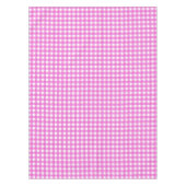 Roze gingham tafelkleed (Voorkant)