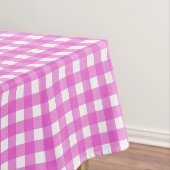 Roze gingham tafelkleed (Voorbeeld)