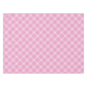Roze Gingham tafelkleed – Baby Girl Shower & Sprin (Voorkant (Horizontaal))