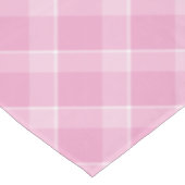 Roze Gingham tafelkleed – Baby Girl Shower & Sprin (Gekanteld)