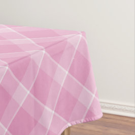 Roze Gingham tafelkleed – Baby Girl Shower & Sprin