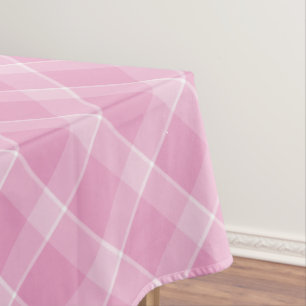Roze Gingham tafelkleed – Baby Girl Shower & Sprin