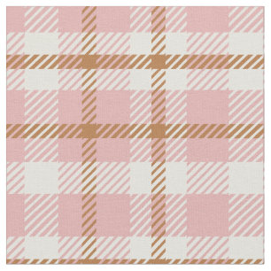 Roze Gingham tartan buffalo plaid zomer picknick Stof