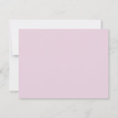 Roze Gingham Teddybeer Kraambriefkaart Aankondiging (Achterkant)