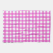 Roze gingham theedoek (Horizontaal)