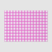 Roze gingham tissuepapier (Voorkant)