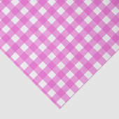 Roze gingham tissuepapier (Detail)