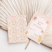 Roze Gingham vlinder met bloemen Verjaardag