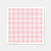 Roze gingham voor Collectie papier uit Baby Servet (Voorkant)
