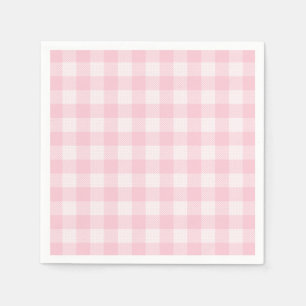 Roze gingham voor Collectie papier uit Baby Servet
