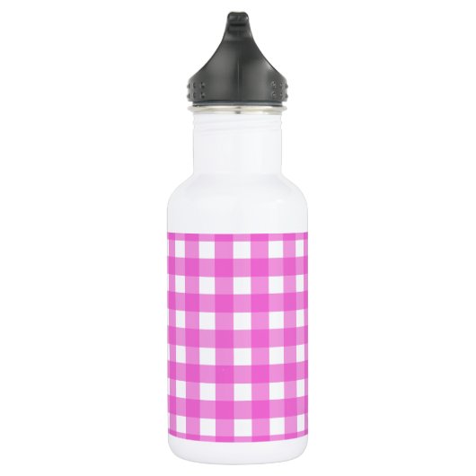 Roze gingham waterfles (Rechts)