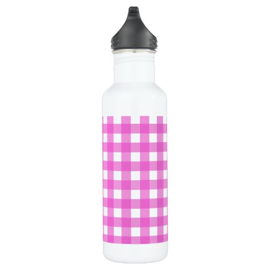 Roze gingham waterfles  (Rechts)