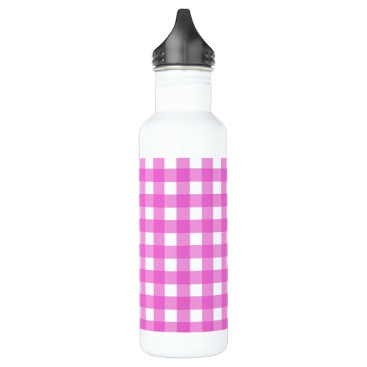 Roze gingham waterfles  (Links)
