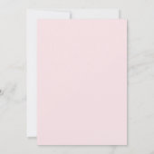 Roze Gingham Wildflower Baby Shower Kaart (Achterkant)