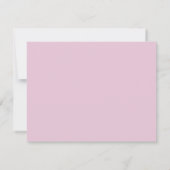 Roze Gingham Zeilboot Kraam Briefkaart (Achterkant)