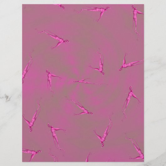 Roze Ginseng Man Bulk Scrapbook Papier Pagina's Flyer (Voorkant)