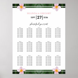 Roze gipsplaat voor peterijen poster