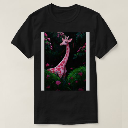 Roze Giraffe 1 T-shirt (Design voorkant)