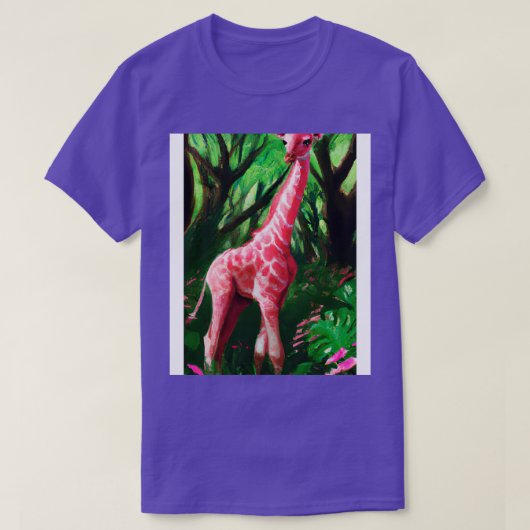 Roze Giraffe 3 T-shirt (Design voorkant)