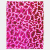 Roze Giraffe afdrukken Fleece Deken (Voorkant)